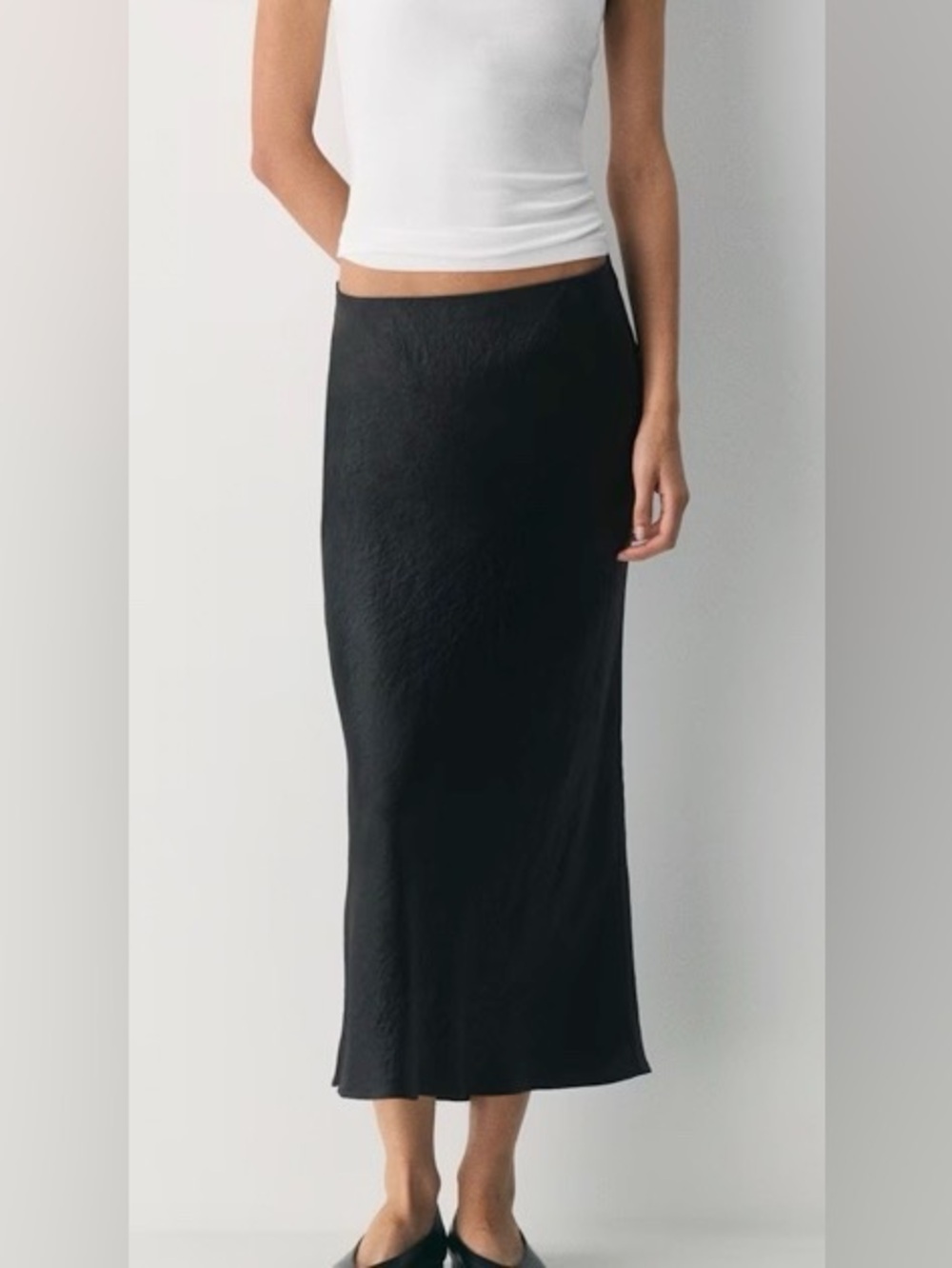 Babaton Slip Satin Maxi Skirt
